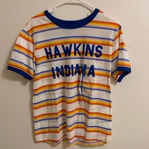 HAWKINS INDIANA STRANGER THINGS TEE SIZE LARGE